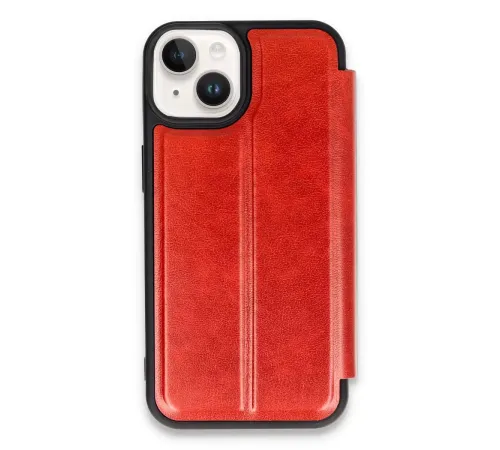 Apple iPhone 14 Kılıf Flip Cover - Kırmızı