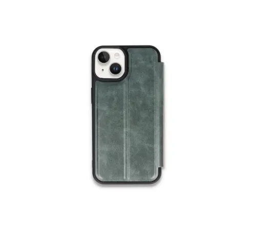 Apple iPhone 15 Kılıf Flip Cover - Koyu Yeşil