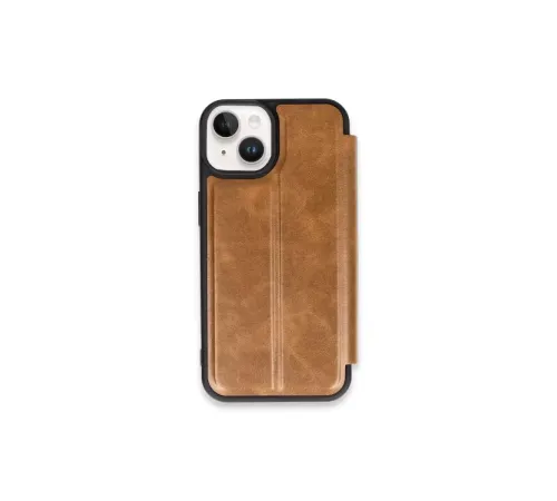 Apple iPhone 15 Kılıf Flip Cover - Taba