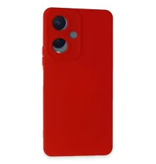 Vivo Y17S Kılıf Nano içi Kadife Silikon - Kırmızı