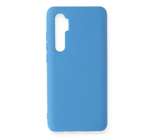Mi Note 10 Lite Kılıf Nano içi Kadife Silikon - Mavi