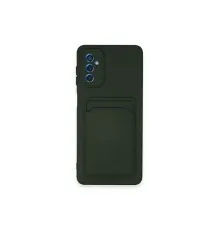 Samsung Galaxy A14 4G Kılıf Kelvin Kartvizitli Silikon - Koyu Yeşil