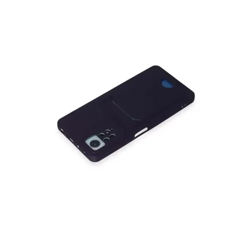 Xiaomi Redmi Note 11 Pro Kılıf Kelvin Kartvizitli Silikon - Derin Mor