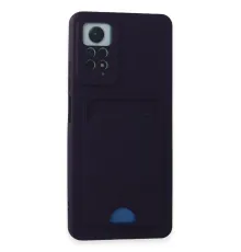 Xiaomi Redmi Note 11 Pro Kılıf Kelvin Kartvizitli Silikon - Derin Mor