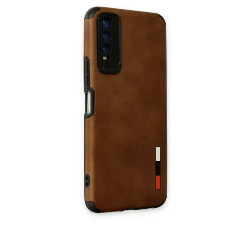 Vivo Y11S Kılıf Loop Deri Silikon - Kahverengi