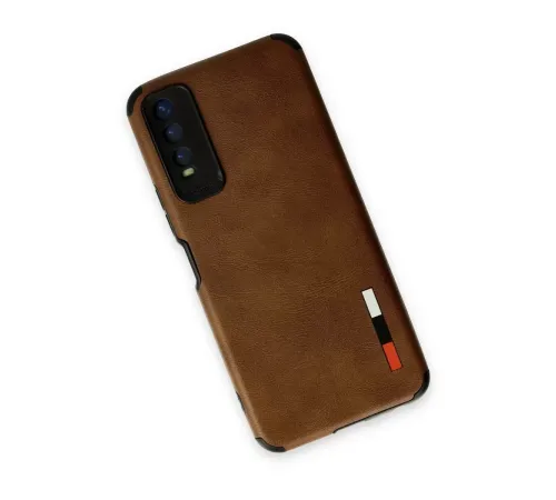Vivo Y11S Kılıf Loop Deri Silikon - Kahverengi