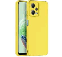 Redmi Note 12 Pro 5G Kılıf Nano içi Kadife Silikon - Sarı