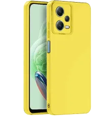 Redmi Note 12 Pro 5G Kılıf Nano içi Kadife Silikon - Sarı