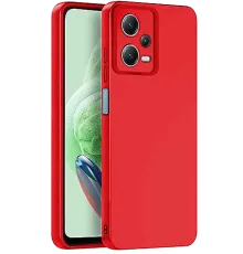 Redmi Note 12 Pro 5G Kılıf Nano içi Kadife Silikon - Kırmızı