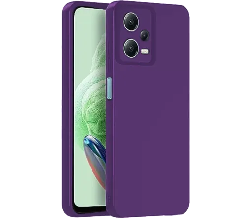 Redmi Note 12 Pro 5G Kılıf Nano içi Kadife Silikon - Mor