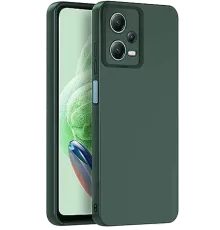 Redmi Note 12 Pro 5G Kılıf Nano içi Kadife Silikon - Koyu Yeşil