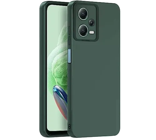 Redmi Note 12 Pro 5G Kılıf Nano içi Kadife Silikon - Koyu Yeşil