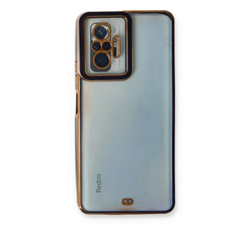 Xiaomi Redmi Note 10 Pro Kılıf Liva Lens Silikon - Mavi