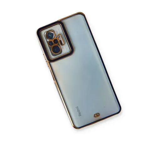 Xiaomi Redmi Note 10 Pro Kılıf Liva Lens Silikon - Mavi