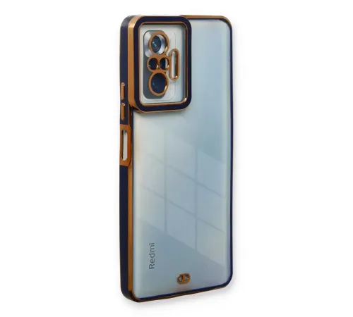 Xiaomi Redmi Note 10 Pro Kılıf Liva Lens Silikon - Mavi