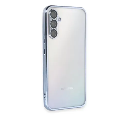 Samsung Galaxy A34 5G Kılıf Lensli Silikon - Açık Mavi