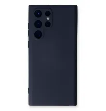 Samsung Galaxy S22 Ultra Kılıf Nano içi Kadife Silikon - Lacivert