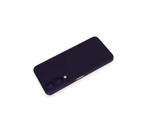 Vivo Y17S Kılıf Nano içi Kadife Silikon - Mor