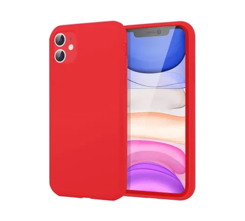 Apple iPhone 11 Kılıf First Silikon - Kırmızı