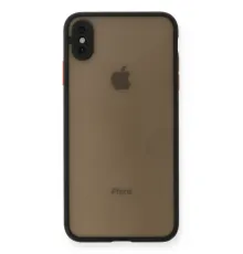 Apple iPhone XS Max Kılıf Montreal Silikon Kapak - Siyah