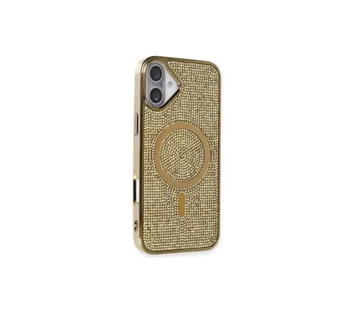 iPhone 16 Plus Kılıf Helen Magsafe Kapak - Gold