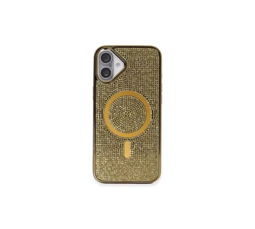 iPhone 16 Plus Kılıf Helen Magsafe Kapak - Gold