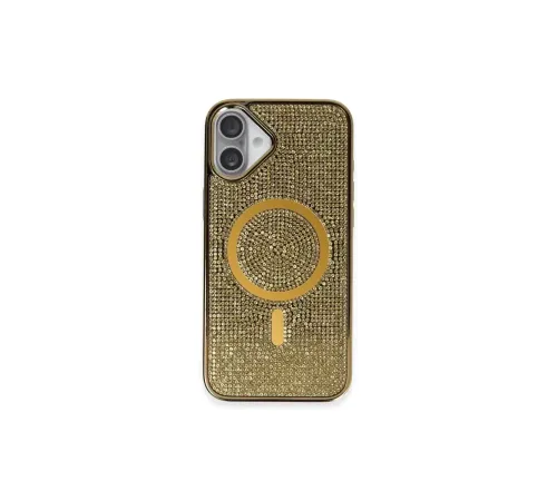 iPhone 16 Plus Kılıf Helen Magsafe Kapak - Gold