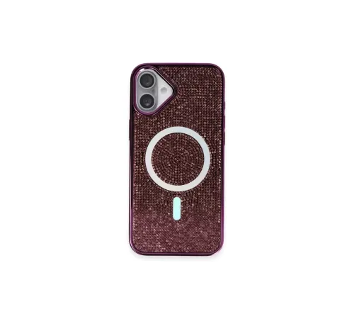 iPhone 16 Plus Kılıf Helen Magsafe Kapak - Derin Mor