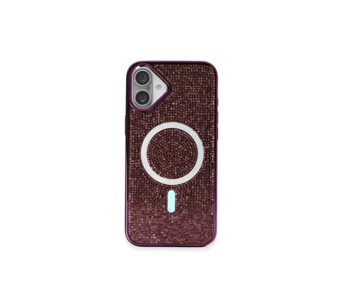 iPhone 16 Plus Kılıf Helen Magsafe Kapak - Derin Mor