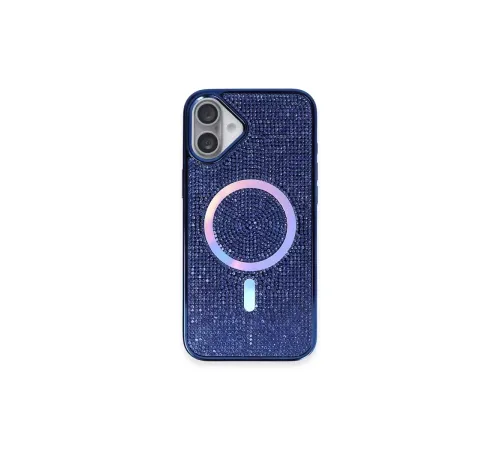 iPhone 16 Plus Kılıf Helen Magsafe Kapak - Lacivert
