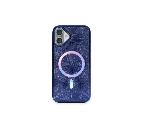 iPhone 16 Plus Kılıf Helen Magsafe Kapak - Lacivert