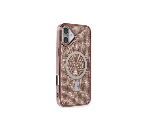 iPhone 16 Plus Kılıf Helen Magsafe Kapak - Pembe
