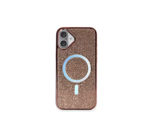 iPhone 16 Plus Kılıf Helen Magsafe Kapak - Pembe