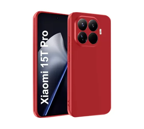 Xiaomi Mi 15T Pro First Silikon - Kırmızı