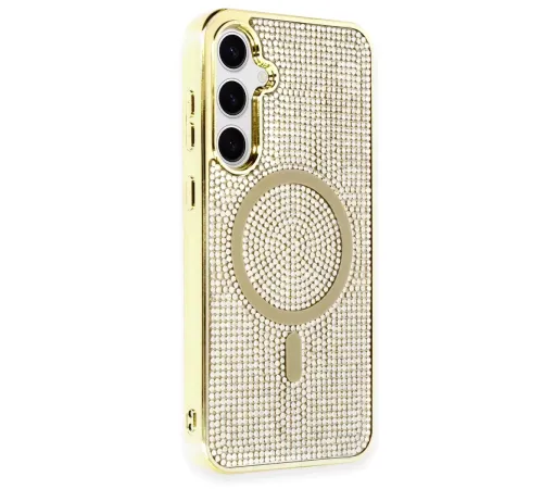 Samsung Galaxy S23 Kılıf Helen Magsafe Kapak - Gold