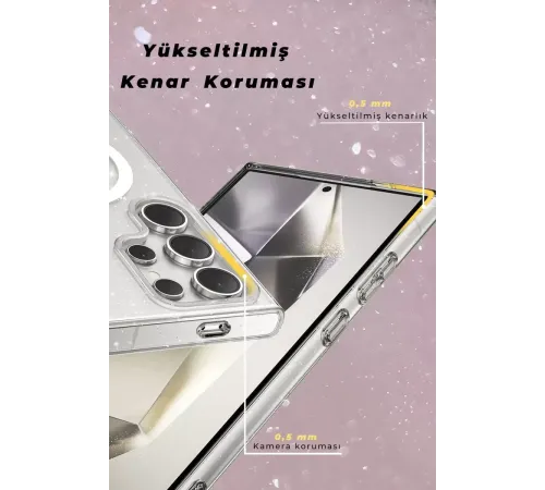 Samsung Galaxy S23 Ultra Kılıf Star Magsafe Kapak - Siyah