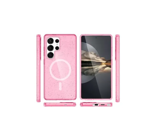 Samsung Galaxy S24 Ultra Kılıf Star Magsafe Kapak - Pembe