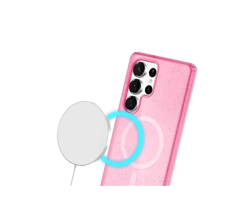 Samsung Galaxy S24 Ultra Kılıf Star Magsafe Kapak - Pembe