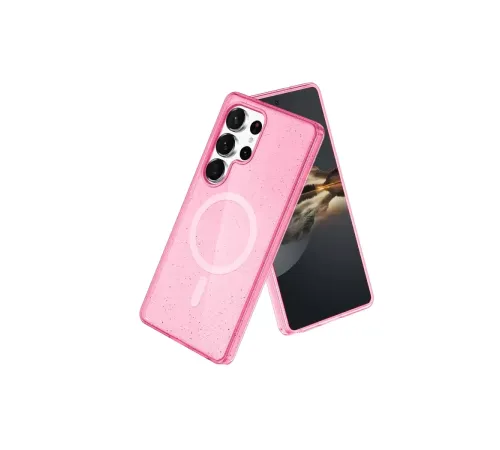 Samsung Galaxy S24 Ultra Kılıf Star Magsafe Kapak - Pembe