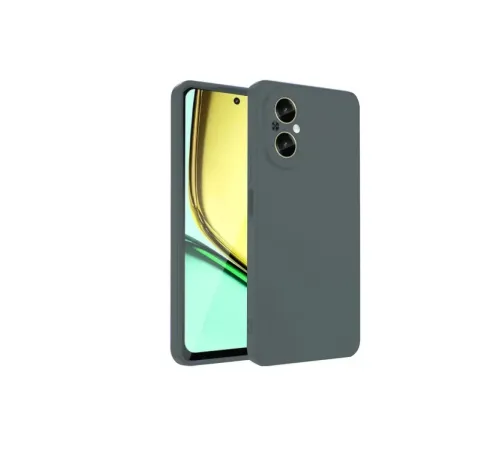 Realme 12 Lite Kılıf First Silikon - Koyu Yeşil