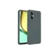 Realme 12 Lite Kılıf First Silikon - Koyu Yeşil