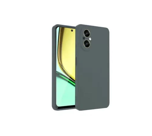 Realme 12 Lite Kılıf First Silikon - Koyu Yeşil