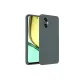 Realme 12 Lite Kılıf First Silikon - Koyu Yeşil