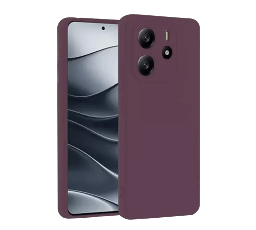 Xiaomi Redmi Note 14 4G Kılıf First Silikon - Mürdüm