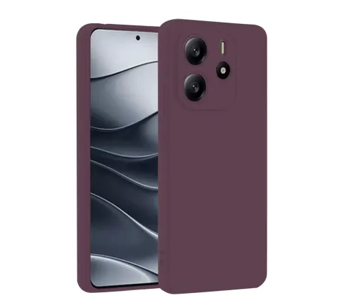 Xiaomi Redmi Note 14 4G Kılıf First Silikon - Mürdüm