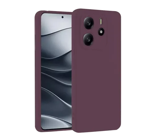 Xiaomi Redmi Note 14 4G Kılıf First Silikon - Mürdüm