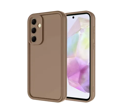 Samsung Galaxy A36 Kılıf Viera Silikon - Kahverengi