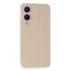Vivo Y17S Kılıf Nano içi Kadife Silikon - Pudra