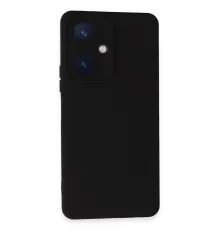 Vivo Y27 Kılıf Nano içi Kadife Silikon - Siyah