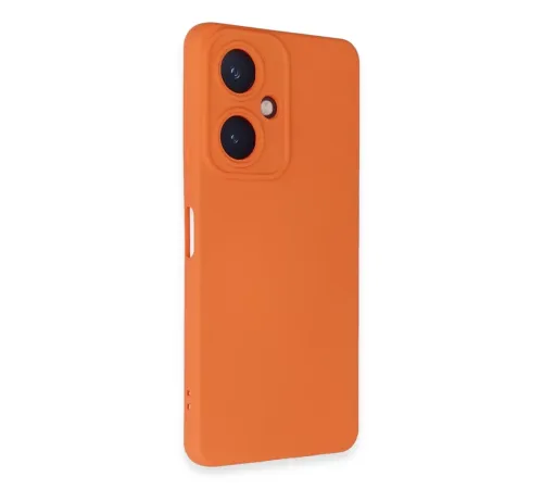 Vivo Y27 Kılıf Nano içi Kadife Silikon - Turuncu